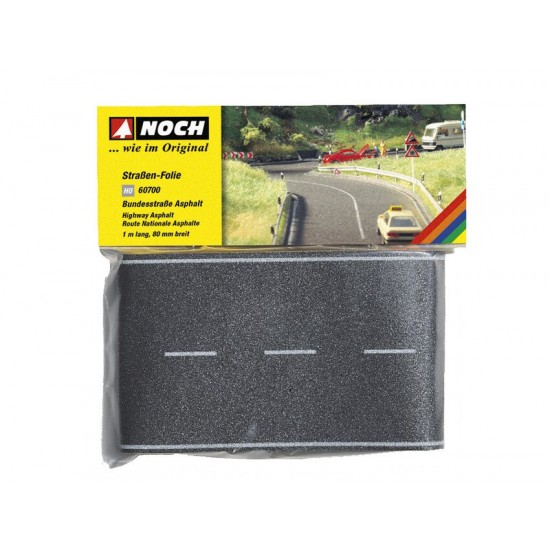 HO Scale Federal Road Asphalt (100 x 8 cm)