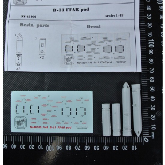 1/48 Soviet 5-Tube Launchers B-13L (2pcs, with Decal)