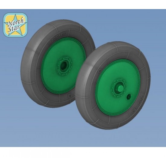 1/72 WWII Soviet Plane U-2/Po-2 Wheels Set (No Mask Series)