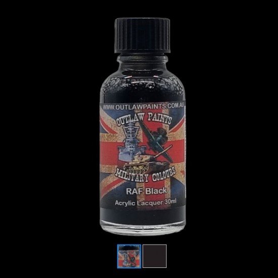 British Military Colour - #RAF Black (30ml, acrylic lacquer)