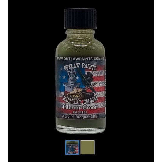 US Military Colour - #Interior Green FS34151 (30ml, acrylic lacquer)