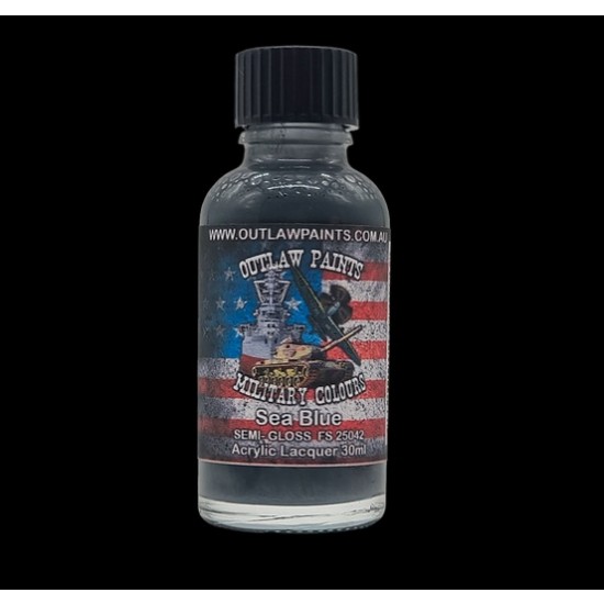 US Military Colour - #Sea Blue SEMI- GLOSS OP8 FS25042 (30ml, acrylic lacquer)