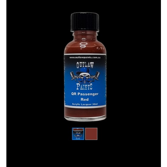 Acrylic Lacquer Paint - Solid Colour QR Passenger Red (30ml)