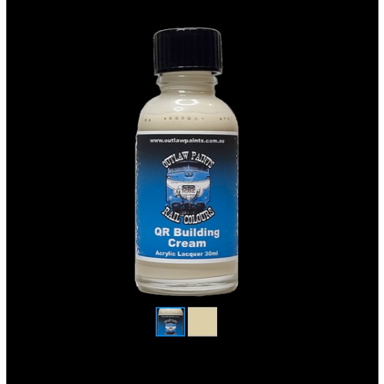 Acrylic Lacquer Paint - Solid Colour QR Building Cream (30ml)