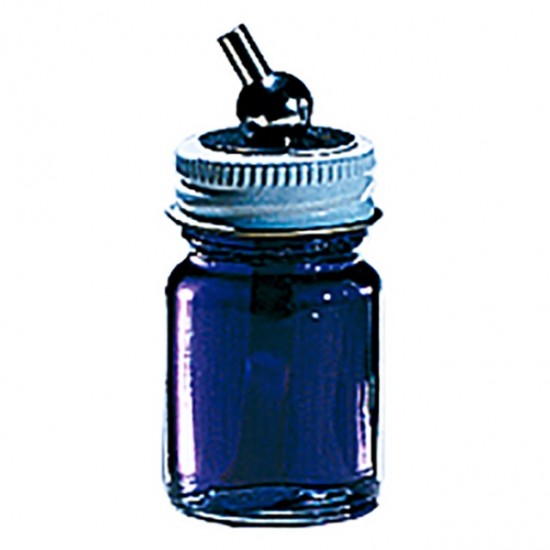 1/2 Ounce Colour Glass Bottle Assembly for Paasche VL/MIL/SI/TS Airbrushes