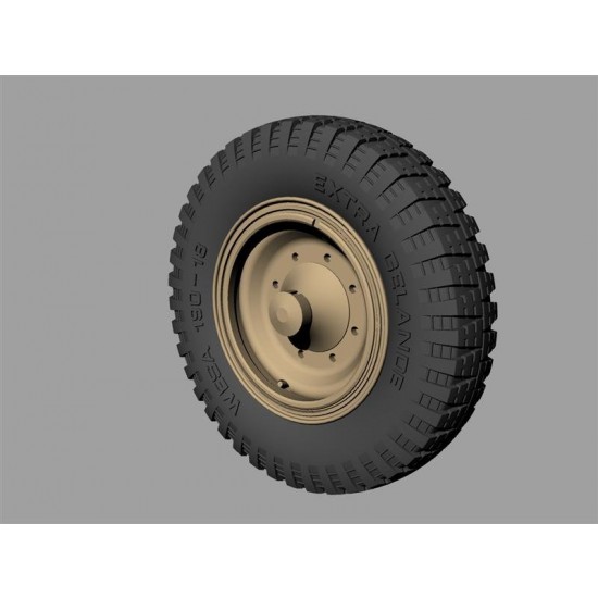 1/35 Drive Wheels for WWII German SdKfz 11 &251 (Gelande Pattern B) (2pcs)