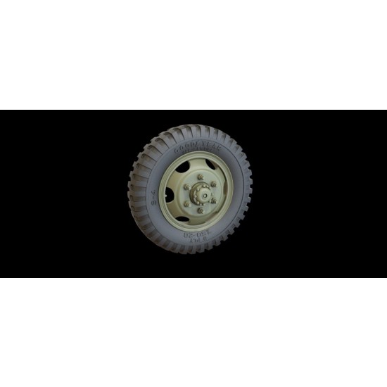 1/35 US Studebacker Wheels Set with Mud Tracks