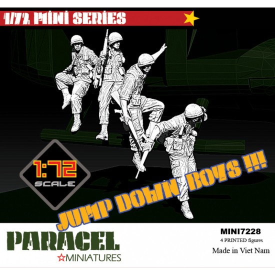 1/72 Vietnam War US Army 'Jump Off Boys' (4 figures)