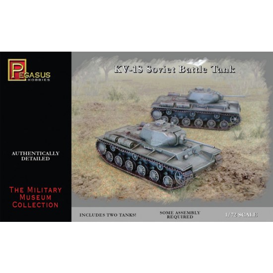 1/72 Soviet Battle Tanks KV-1S (2 tank kits)