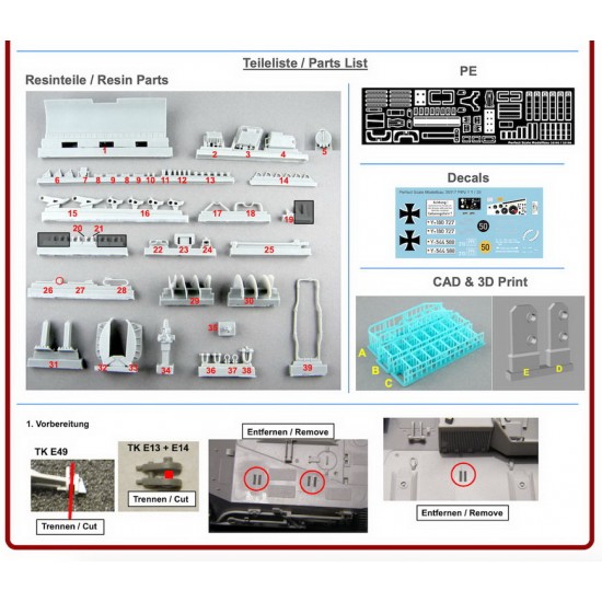 1/35 Leopard 1 AEV 1 Conversion Set for Takom Bergepanzer 2 kit #2122