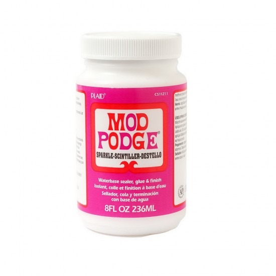 Mod Podge Sparkle #CS11211 (8oz/236ml) - Waterbase Sealer, Glue & Finish