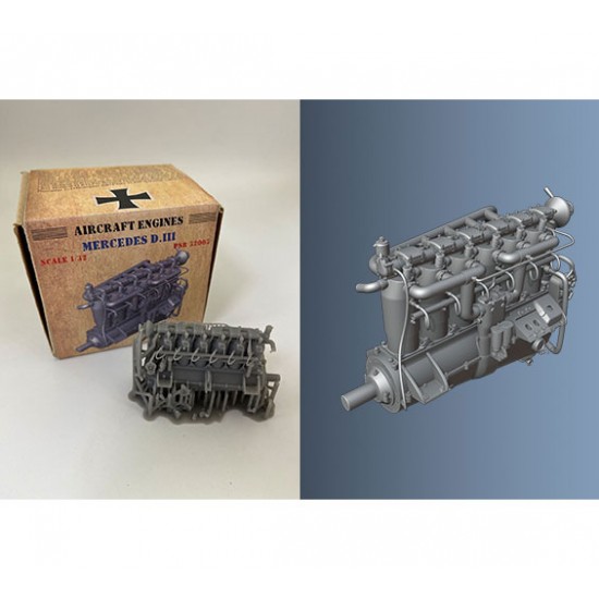 1/32 Mercedes D.III Inline Piston Engine