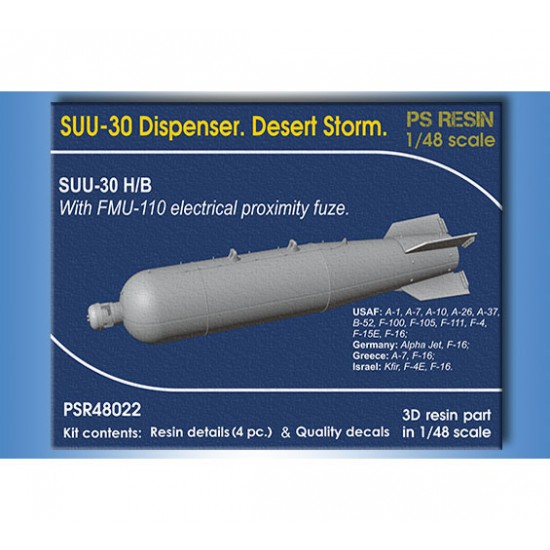 1/48 SUU-30H/B Dispenser w/FMU-110 Electrical Proximity Fuze 