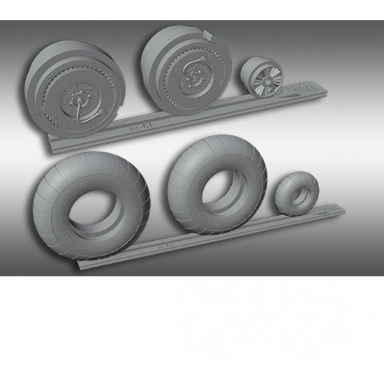 1/32 Junkers Ju 88 3D-printed Wheels