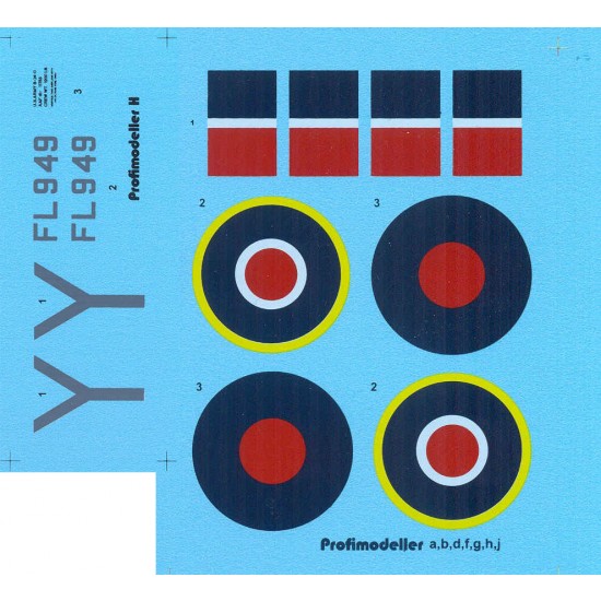 Decals for 1/32 Consolidated B-24 Liberator GR Mk.V FL949 Josef Pavelka