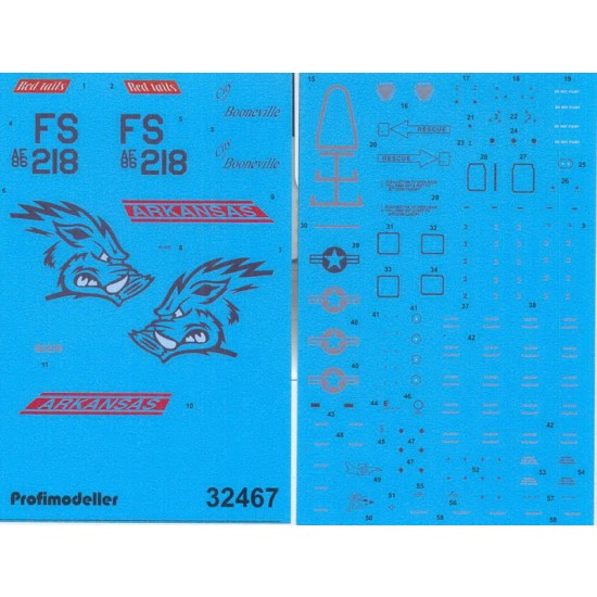 Decals for 1/32 F-16C block 32C 188nd FW Arkansas ANG Balad AB Iraq Summer 2005