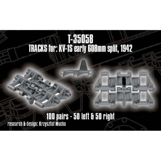 1/35 Tracks for KV-1S early 608mm split 1942