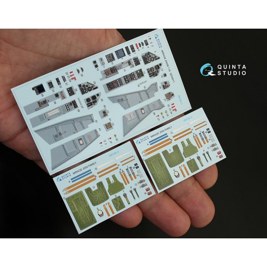 1/32 Mirage 2000B Interior Detail Parts for Kitty Hawk kits