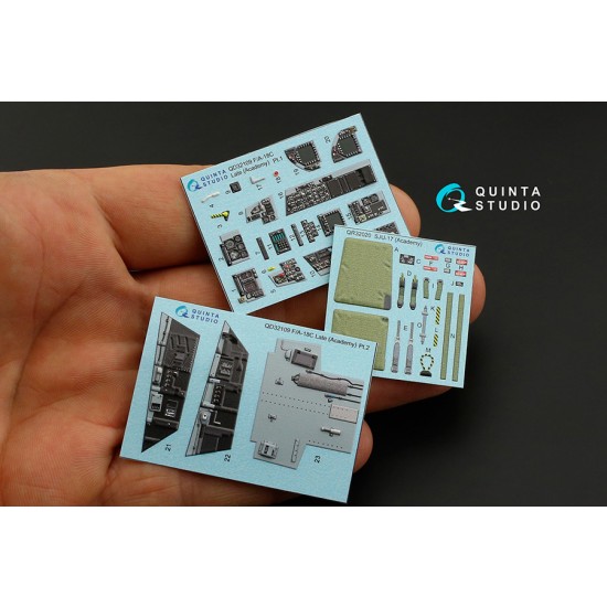 1/32 F/A-18C Hornet Late Interior Detail Parts for Academy kits