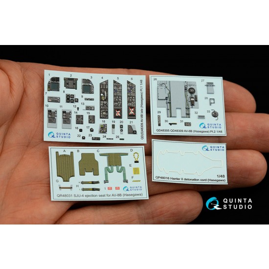 1/48 AV-8B Harrier II Late Interior Detail Parts for Hasegawa kits