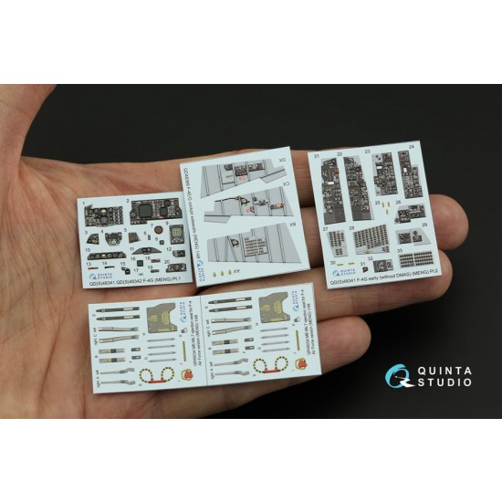 1/48 F-4G Phantom II early Interior Parts (3D decal) for Meng kits