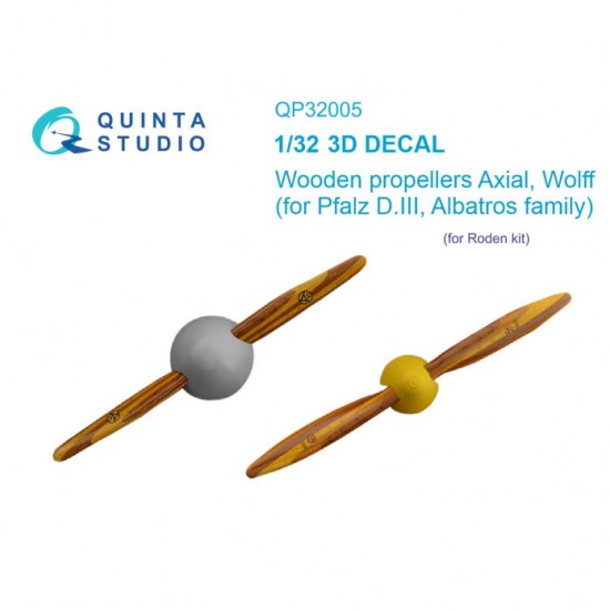 1/32 Axial Wolff Wooden Propellers for Roden kits