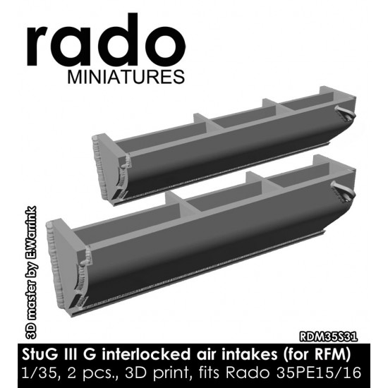 1/35 StuG Interlocked Air Intakes for Rye Field Model