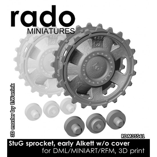 1/35 StuG III/Panzer III Alkett Type Sprocket Wheels for Dragon/MiniArt/RFM kits