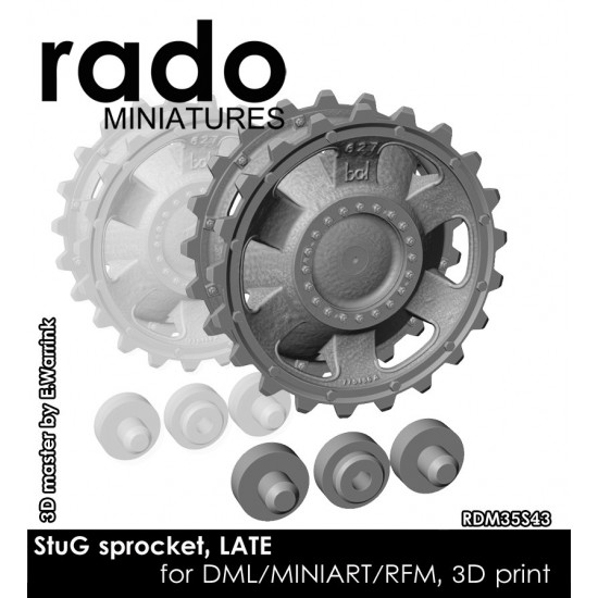 1/35 StuG III/Panzer III Sprocket Wheels for Dragon/MiniArt/RFM kits