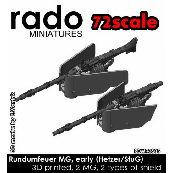 1/72 Rundumfeuer MG Early Hetzer/StuG (2x MG, 2x shield)