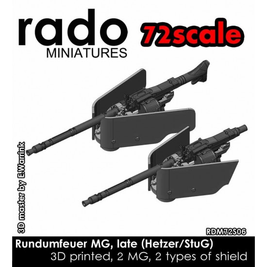 1/72 Rundumfeuer MG Late Hetzer/StuG (2x MG, 2x shield)