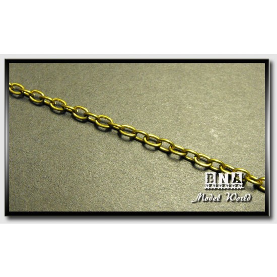 Brass Link Chain 3,7 x 5,6 (1 metre)