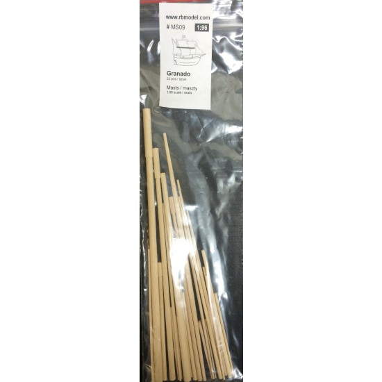 1/96 Masts for Granado (Wooden, 22pcs)