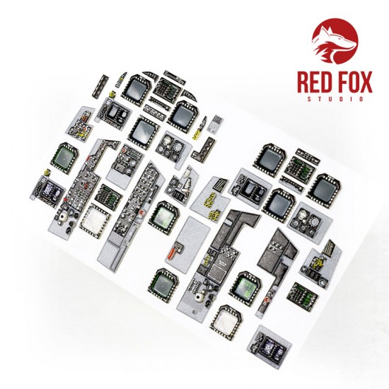 Red Fox Studio 1/32 McDonnell Douglas F/A-18D Early Hornet Instrument Panel  for Academy/Kinetic kit | BNA Model World