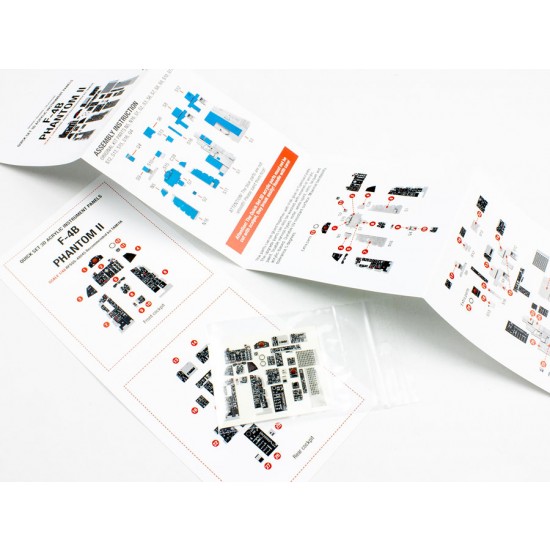 1/48 McDonnell DOUGLAS F-4B Phantom II Instrument Panel for Tamiya Kit