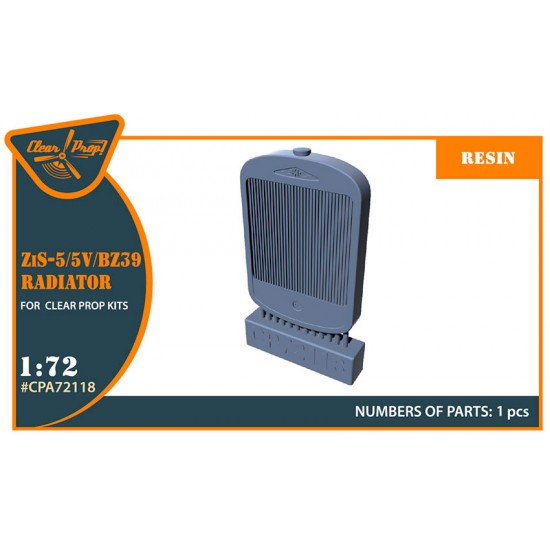 1/72 ZiS-5/5V/BZ39 Truck Radiator for Clear Prop Models