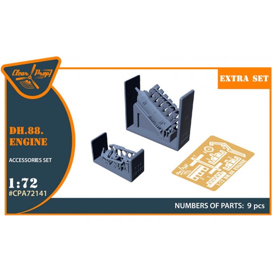 1/72 de Havilland DH.88 Comet 3D-print Engine set 