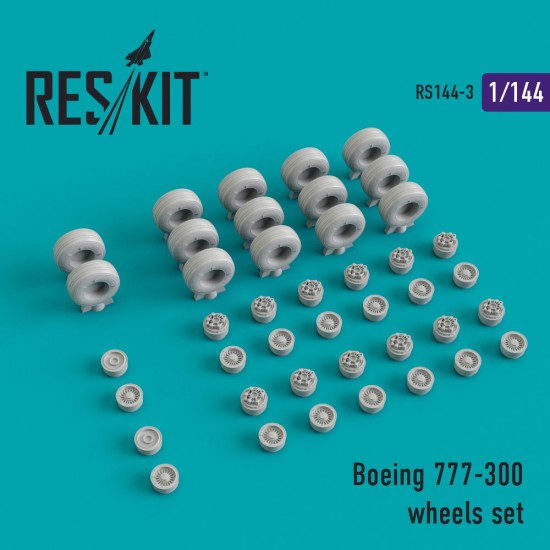 1/144 Boeing 777-300 Wheels set for Dragon, Hasegawa, Revell kits