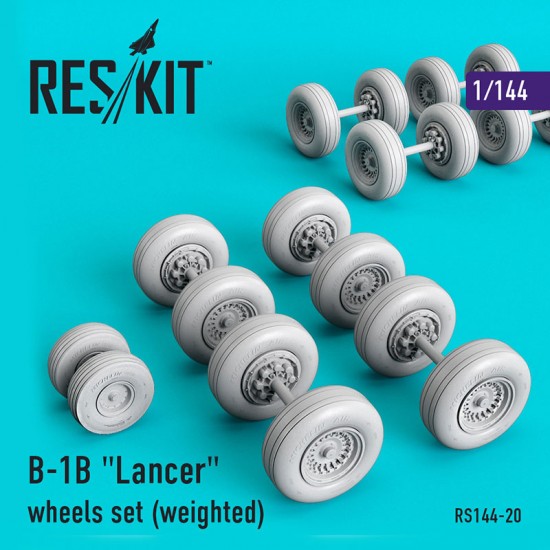 1/144 Rockwell B-1B Lancer Wheels set (weighted)