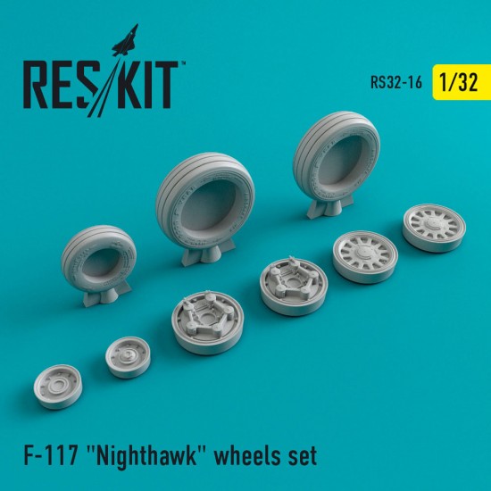 1/32 Lockheed F-117 "Nighthawk" Wheels set for Italeri/Revell/Testors/Trumpeter kits