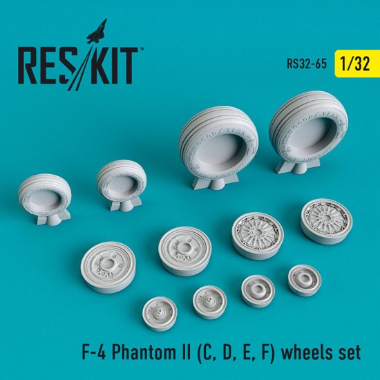 1/32 McDonnell Douglas F-4 Phantom II C/D/E/F Phantom II Wheels set for Tamiya kits