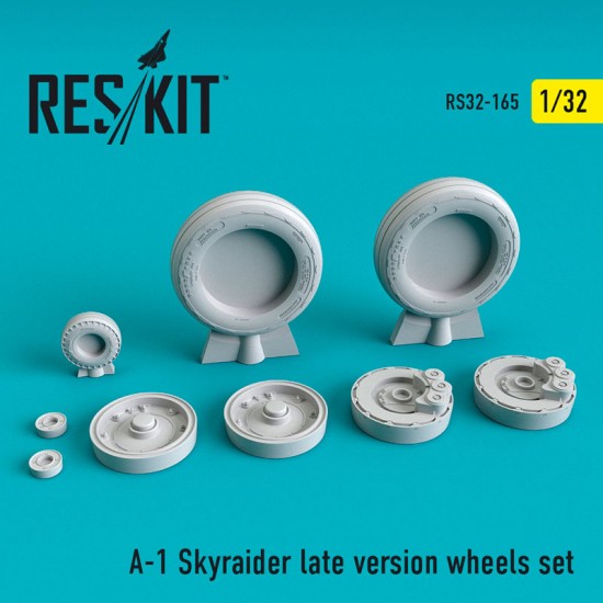 1/32 Douglas A-1 Skyraider Late Wheels set for Zoukei Mura/Trumpeter kits