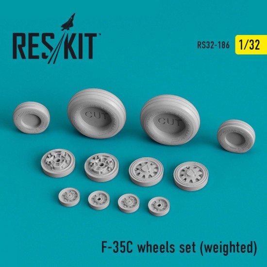 1/32 F-35C "Lightning II" Wheels set (weighted)