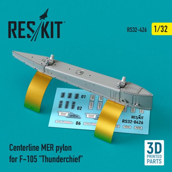 1/32 Centerline MER Pylon for F-105 Thunderchief (3D Printing)