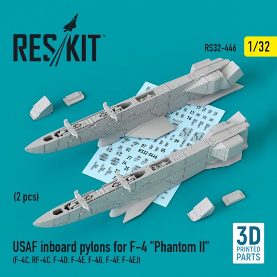 1/32 USAF Inboard Pylons (2pcs) for F-4C, RF-4C, F-4D, F-4E, F-4G, F-4F, F-4EJ