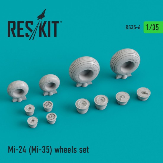 1/35 Mi-24 (Mi-35) Wheels for Trumpeter kits