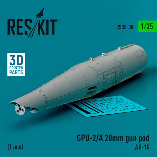 1/35 GPU-2/A 20mm Gun Pod (1pc) for AH-1G