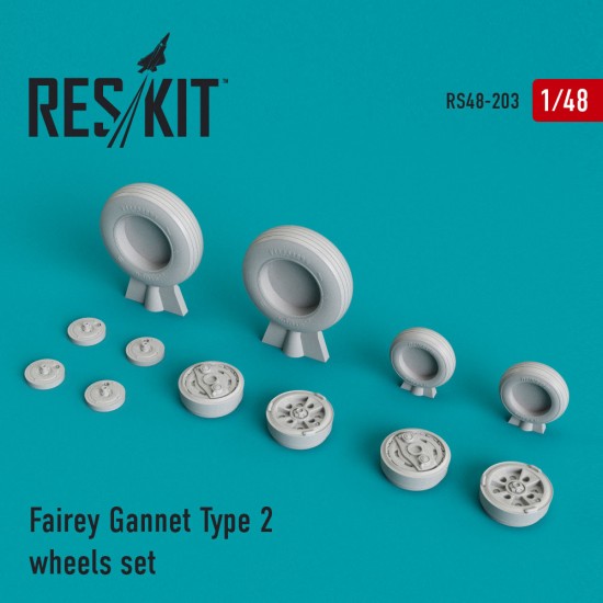 1/48 Fairey Gannet Type 2 Wheels set for Classic Airframes kits