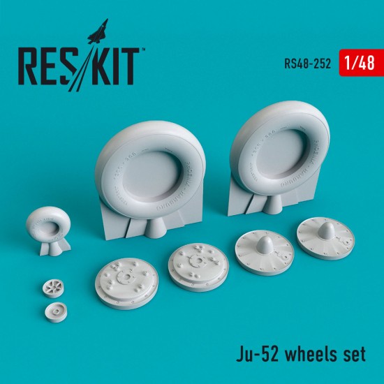 1/48 Junkers Ju -52 Wheels set for Revell kits