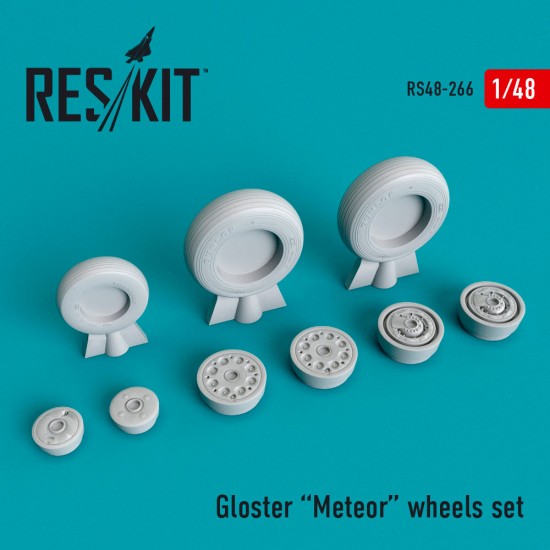 1/48 Gloster Meteor Wheels set for Tamiya kits